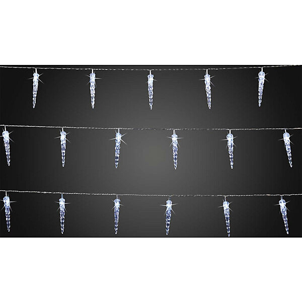 HELLUM LED-Eiszapfen-Lichterkette 40-tlg. cws außen 564433
